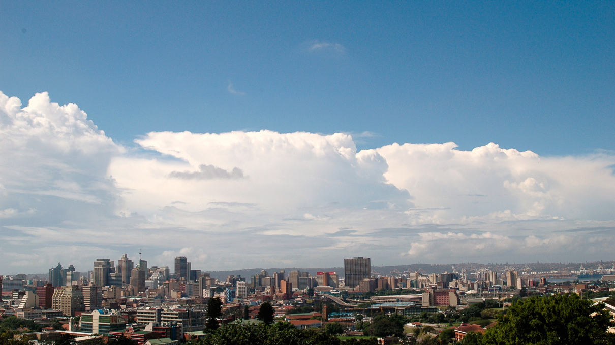 DURBAN - Vue panoramique sur la ville ...