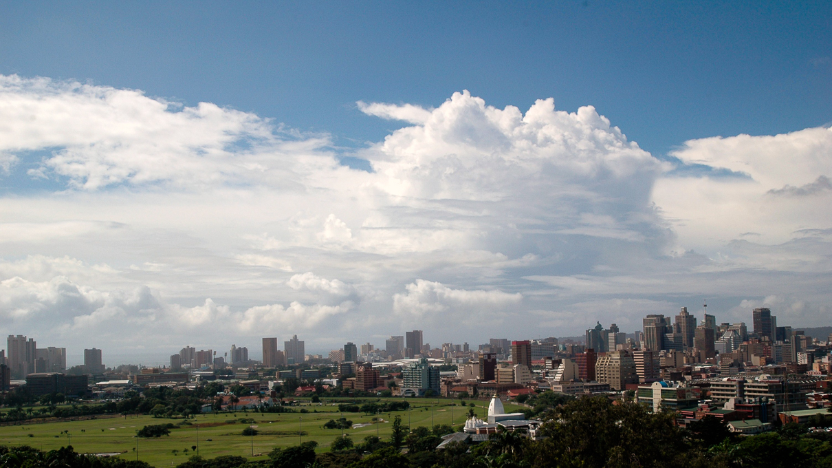 DURBAN - Vue panoramique sur la ville ...