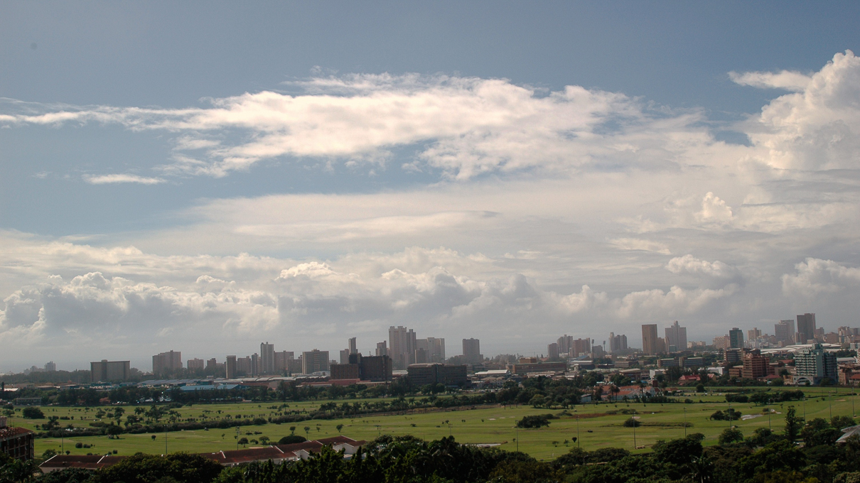 DURBAN - Vue panoramique sur la ville ...
