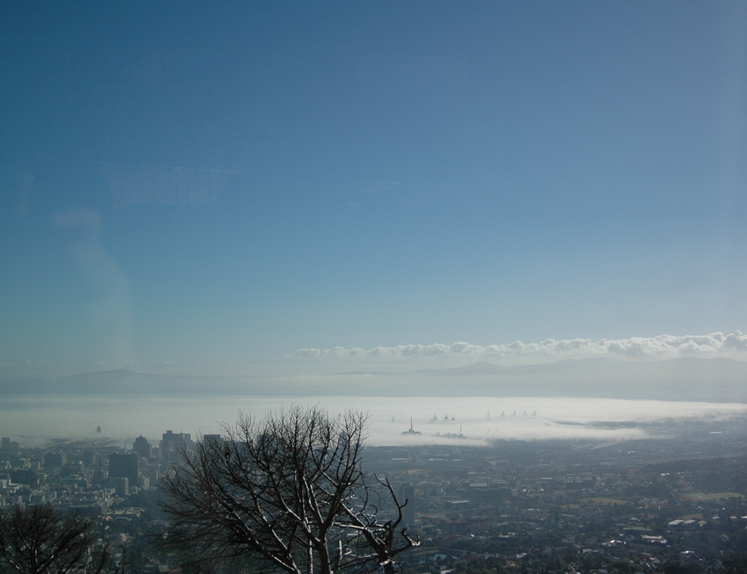 La ville du Cap vue du téléphérique