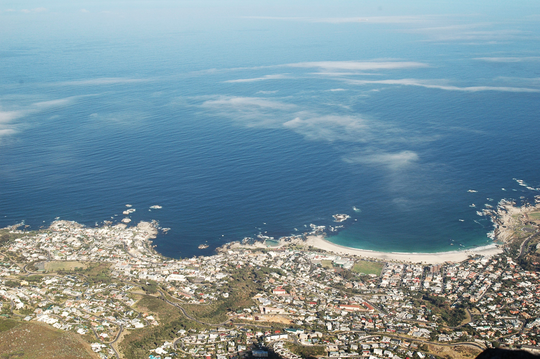 La ville et la baie du Cap vue de 